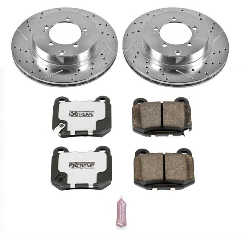 PowerStop Power Stop 03-06 Mitsubishi Lancer Rear Z26 Street Warrior Brake Kit