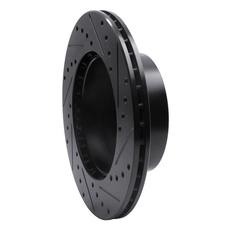 R1 Concepts R1 87-89 Porsche 944 Except Turbo Front Left Drilled & Slotted Black Brake Rotor