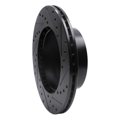 R1 Concepts R1 87-89 Porsche 944 Except Turbo Front Left Drilled & Slotted Black Brake Rotor