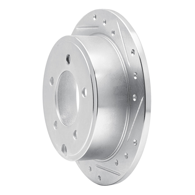 R1 Concepts R1 07-17 Chrysler 200 Rear Right Drilled & Slotted Silver Brake Rotor