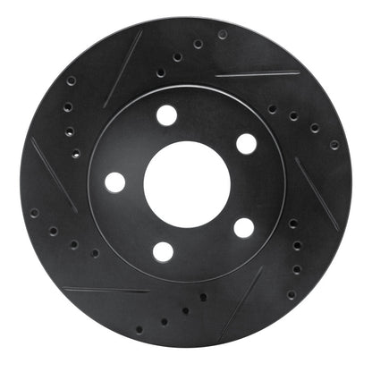 R1 Concepts R1 1990-1997 Buick LeSabre Front Left Drilled & Slotted Black Brake Rotor