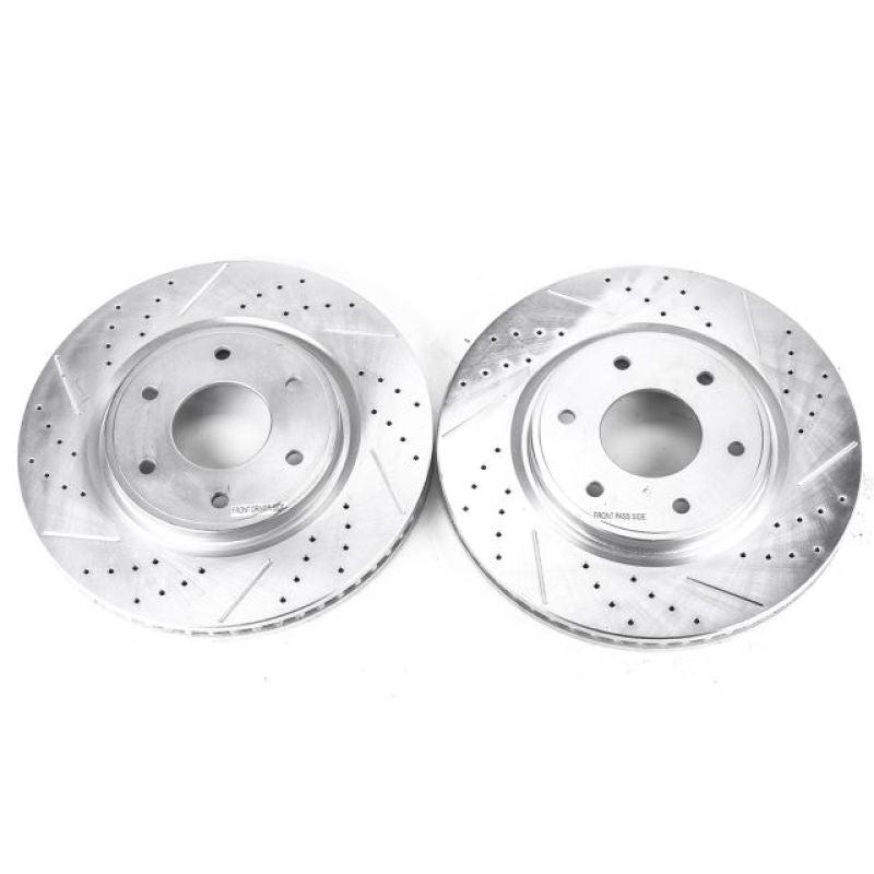 PowerStop Power Stop 05-07 Infiniti QX56 Front Evolution Drilled & Slotted Rotors - Pair