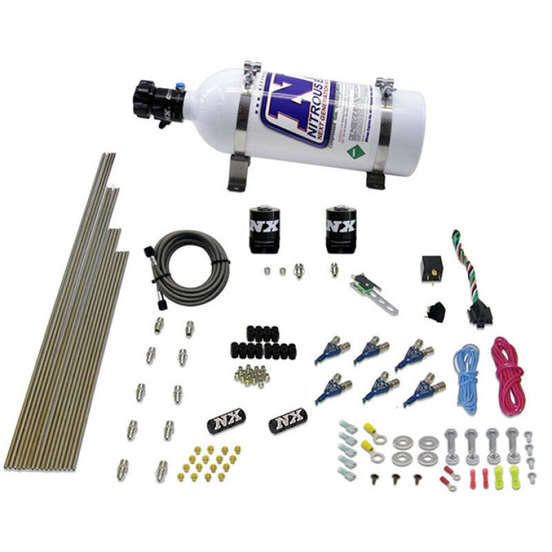 Nitrous Express 6 Cyl Gas Nitrous Kit (150-375HP) w/5lb Bottle