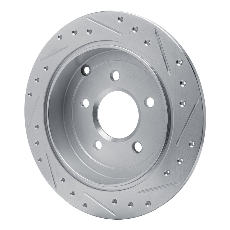 R1 Concepts R1 01-07 Buick Rendezvous Rear Left Drilled & Slotted Silver Brake Rotor