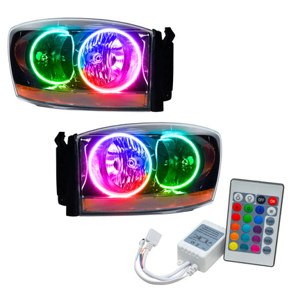 ORACLE Lighting Oracle 06 Dodge Ram SMD HL - Black - ColorSHIFT w/ Simple Controller