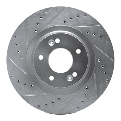 R1 Concepts R1 15-20 Kia SORENTO Front Left Drilled & Slotted Silver Brake Rotor
