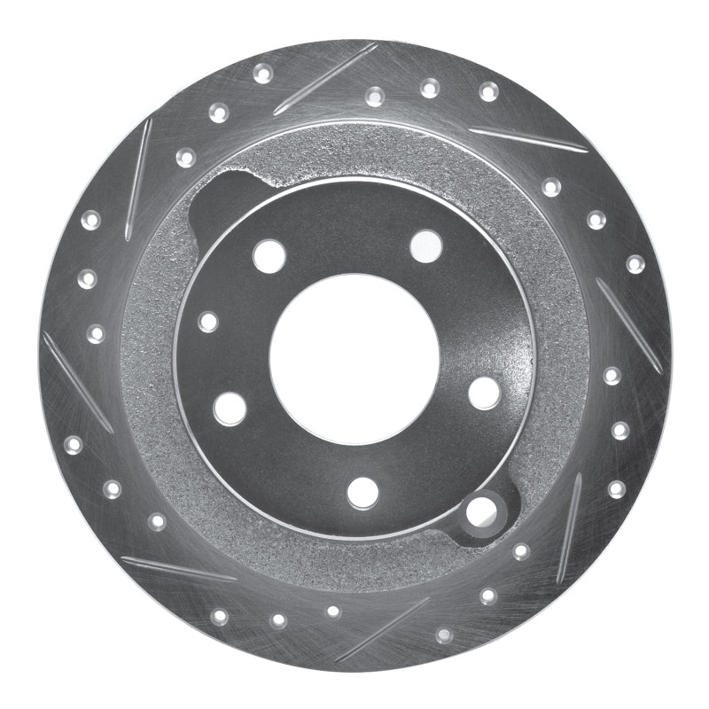 R1 Concepts R1 95-02 Mazda Millenia Rear Left Drilled & Slotted Silver Brake Rotor