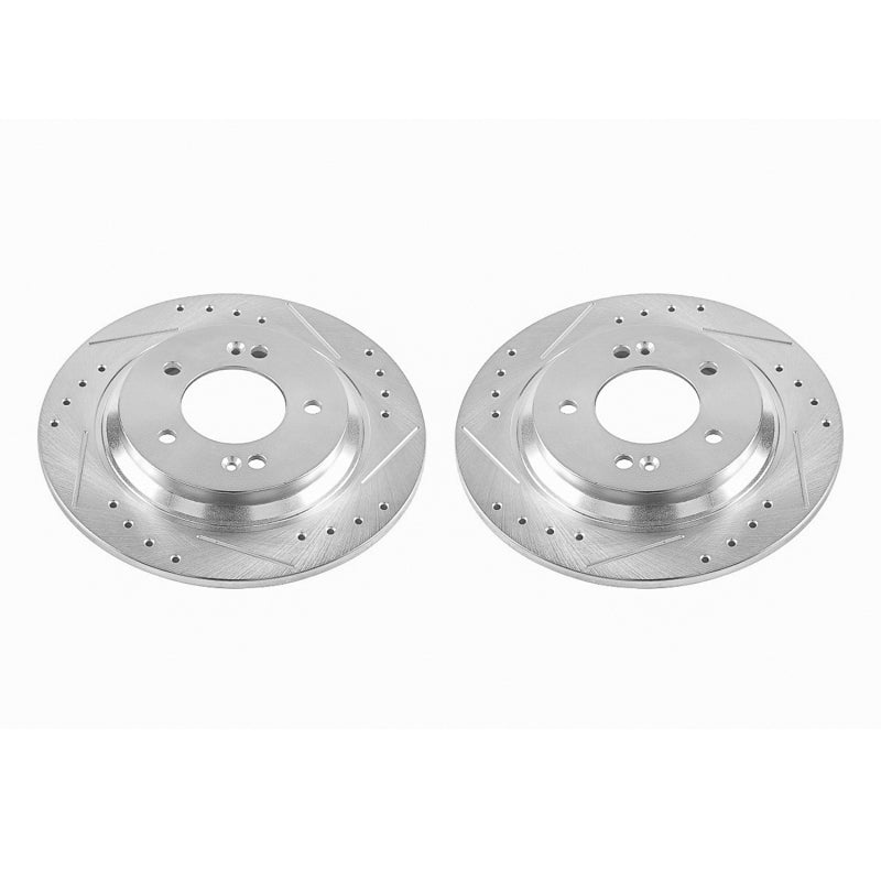 PowerStop Power Stop 2017 Hyundai Azera Rear Evolution Drilled & Slotted Rotors - Pair