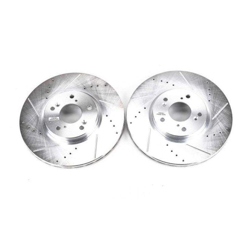 PowerStop Power Stop 04-08 Acura TL Front Evolution Drilled & Slotted Rotors - Pair