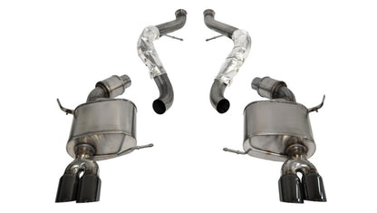 CORSA Performance Corsa 2008-2012 BMW M3 Convertible E93 Black Sport Cat-Back Exhaust