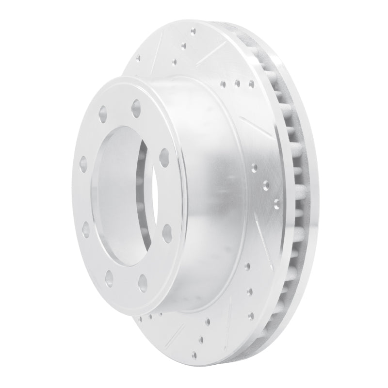 R1 Concepts R1 99-05 Ford F-250 4WD (Super Duty) Front Left Drilled & Slotted Silver Brake Rotor