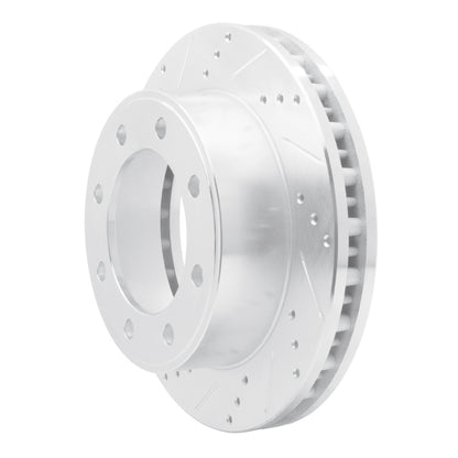 R1 Concepts R1 99-05 Ford F-250 4WD (Super Duty) Front Left Drilled & Slotted Silver Brake Rotor