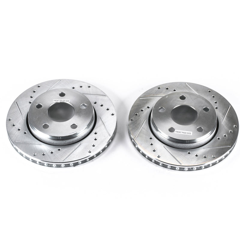PowerStop Power Stop 07-17 Jeep Wrangler Front Evolution Drilled & Slotted Rotors - Pair