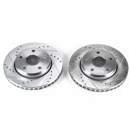 PowerStop Power Stop 07-17 Jeep Wrangler Front Evolution Drilled & Slotted Rotors - Pair