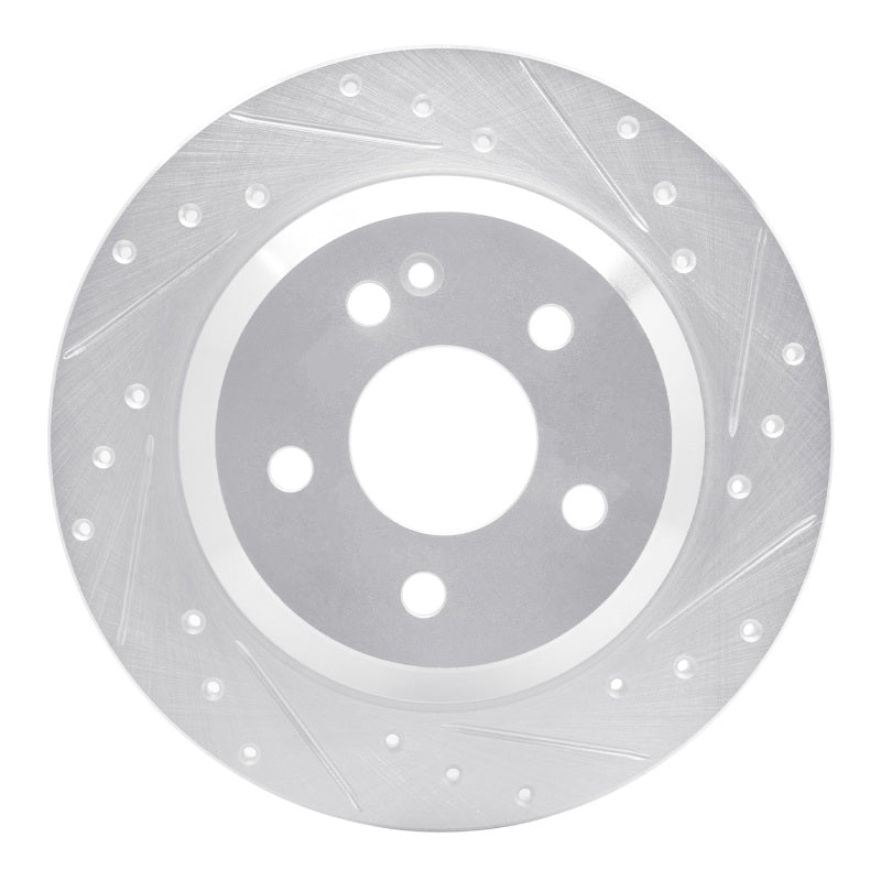 R1 Concepts R1 16-23 Mercedes-Benz Viano (Mexico) Rear Right Drilled & Slotted Silver Brake Rotor
