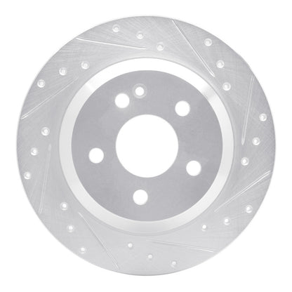 R1 Concepts R1 16-23 Mercedes-Benz Viano (Mexico) Rear Right Drilled & Slotted Silver Brake Rotor