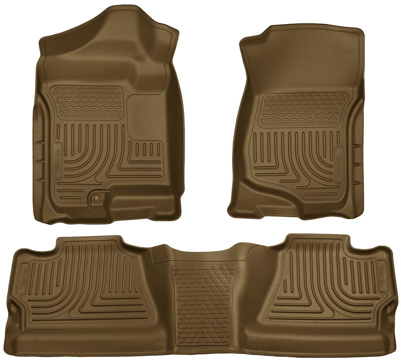 Husky Liners 07-12 Chevy Silverado/GMC Sierra Crew Cab WeatherBeater Combo Tan Floor Liners