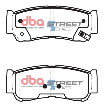 DBA 07-09 Hyundai Santa Fe Rear Street Series Brake Pads