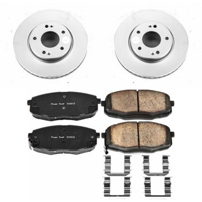PowerStop Power Stop 10-13 Kia Forte Front Z17 Evolution Geomet Coated Brake Kit