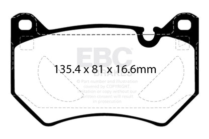 EBC 2018+ Audi Q5 FY 2.0T Redstuff Front Brake Pads
