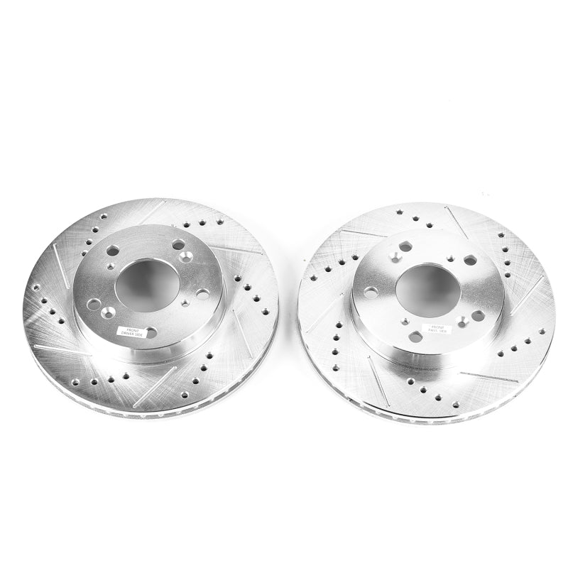PowerStop Power Stop 13-14 Acura ILX Front Evolution Drilled & Slotted Rotors - Pair