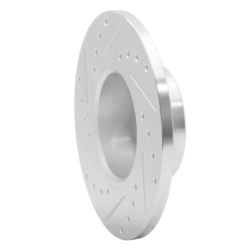 R1 Concepts R1 74-79 Lotus Elite Front Right Drilled & Slotted Silver Brake Rotor