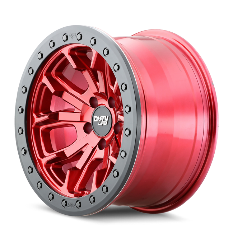 Dirty Life 9303 DT-1 17x9 / 5x127 BP / -38mm Offset / 78.1mm Hub Crimson Candy Red Wheel