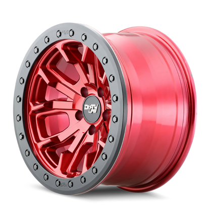 Dirty Life 9303 DT-1 17x9 / 5x127 BP / -38mm Offset / 78.1mm Hub Crimson Candy Red Wheel