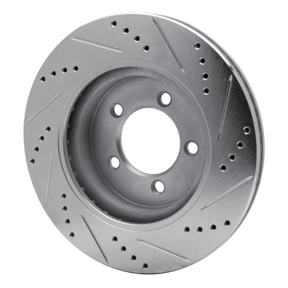 R1 Concepts R1 02-05 Ford Explorer Front Left Drilled & Slotted Silver Brake Rotor