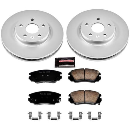 PowerStop Power Stop 2010 Buick Allure Front Z17 Evolution Geomet Coated Brake Kit