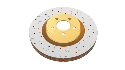 DBA 04-06 Lexus RX330 Front 4000 Series Drilled & Slotted Rotor