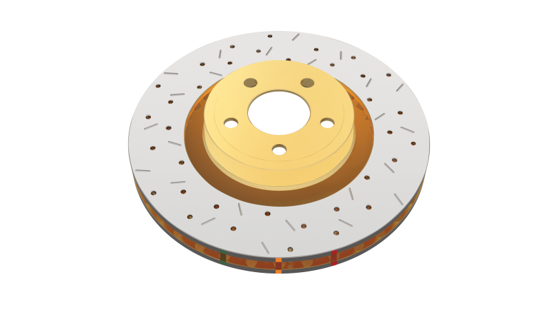 DBA 01-04 Mercedes-Benz CLK55 AMG Rear 4000 Series Drilled & Slotted Rotor