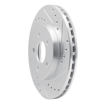 R1 Concepts R1 86-90 Chrysler Town & Country Front Right Drilled & Slotted Silver Brake Rotor