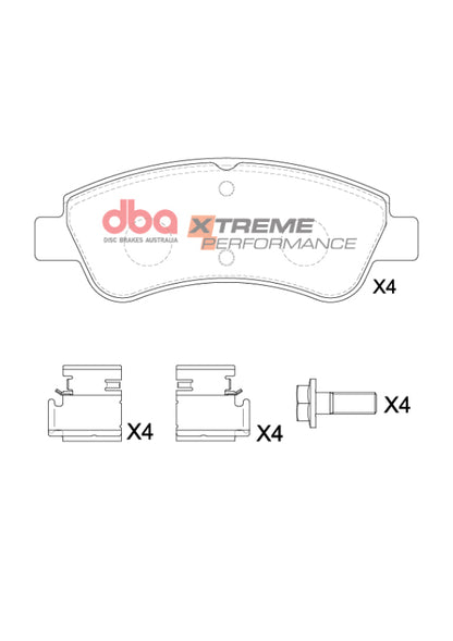 DBA 07-16 Mini Cooper (R56/R58) XP Performance Rear Brake Pads