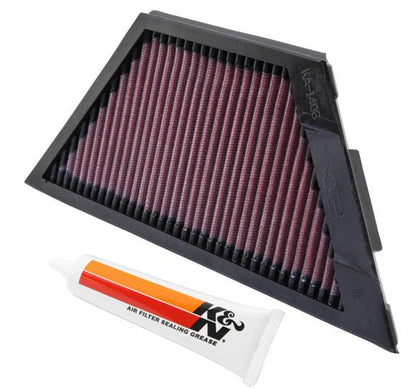 K&N Engineering K&N Kawasaki ZX1rR Ninja/ZZR1400/1400GTR/ZX14R 11.25in O/S L x 4.75in O/S W Replacement Air Filter