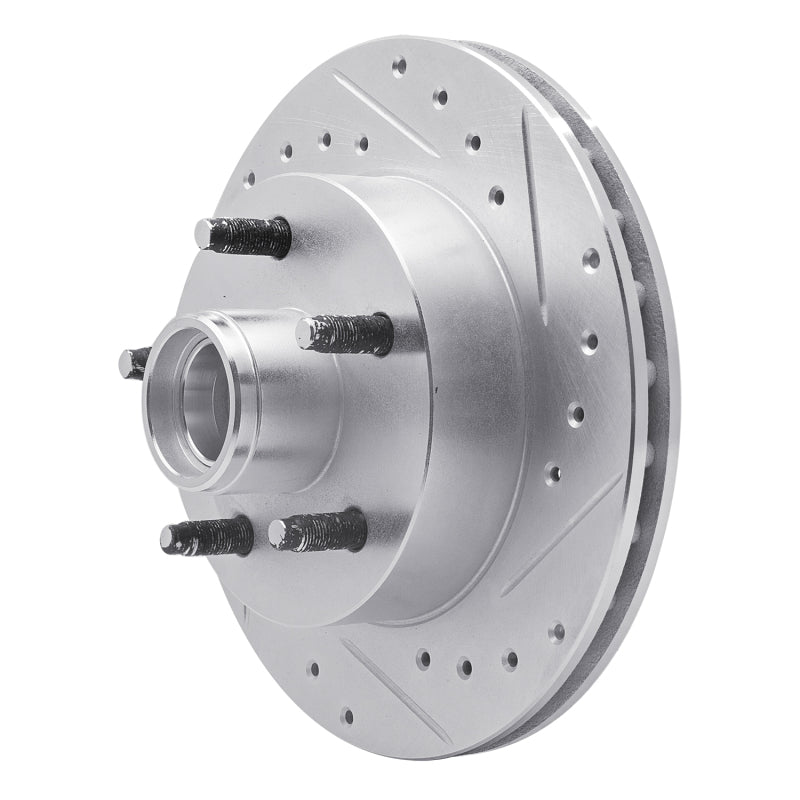R1 Concepts R1 1983-1997 Ford AEROSTAR Front Right Drilled & Slotted Silver Brake Rotor