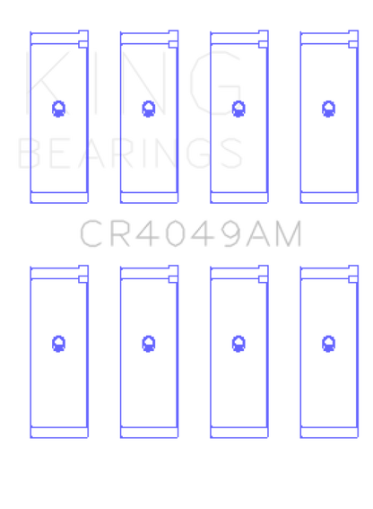 King Engine Bearings Mitsubishi 4G15/G15B/G4DJ (Size 0.25mm) Connecting Rod Bearing Set