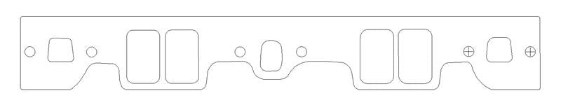 Cometic Gasket Cometic Chevy Gen1 Small Block V8 .059in CFM-20 Intake Manifold Gskt Set-Brodix IK 180/RR 180 Heads