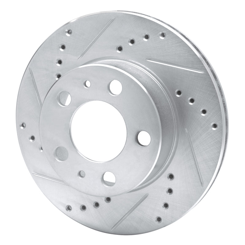 R1 Concepts R1 1976-1993 Volvo 265 Front Left Drilled & Slotted Silver Brake Rotor