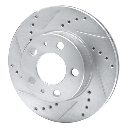 R1 Concepts R1 1976-1993 Volvo 265 Front Left Drilled & Slotted Silver Brake Rotor