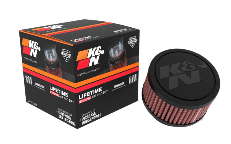 K&N Engineering K&N Universal Clamp-On Air Filter 2.25in Flange ID 3.5in OD 2in Height