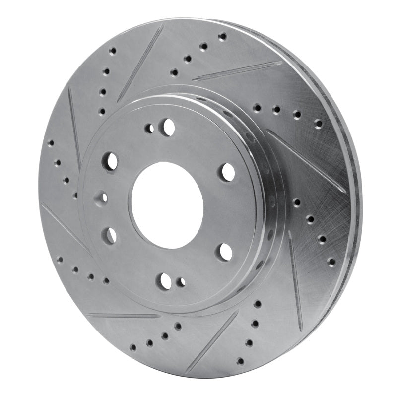 R1 Concepts R1 09-20 Chevrolet TAHOE Front Left Drilled & Slotted Silver Brake Rotor