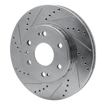 R1 Concepts R1 09-20 Chevrolet TAHOE Front Left Drilled & Slotted Silver Brake Rotor