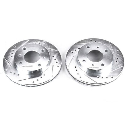 PowerStop Power Stop 91-96 Infiniti G20 Front Evolution Drilled & Slotted Rotors - Pair