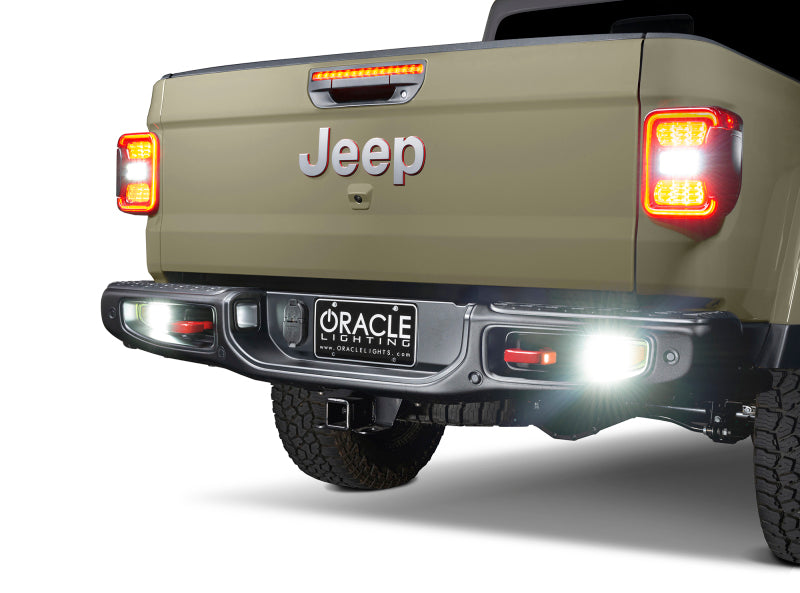 ORACLE Lighting Oracle Rear Bumper LED Reverse Lights for Jeep Gladiator JT - 6000K