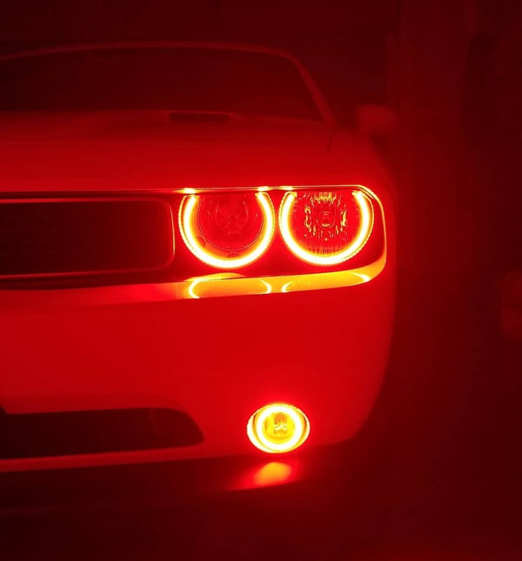 ORACLE Lighting Oracle 08-14 Dodge Challenger Dynamic Surface Mount Headlight Halo Kit - - Dynamic