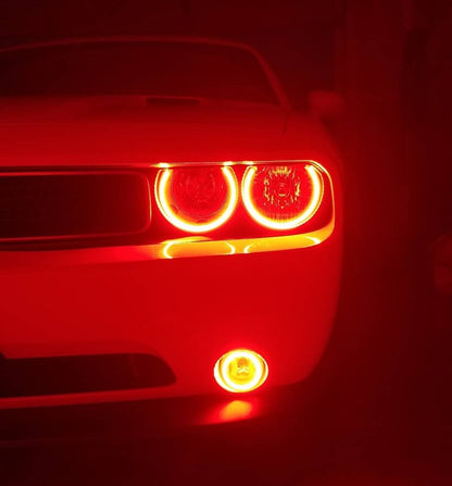 ORACLE Lighting Oracle 08-14 Dodge Challenger Dynamic Surface Mount Headlight Halo Kit - - Dynamic