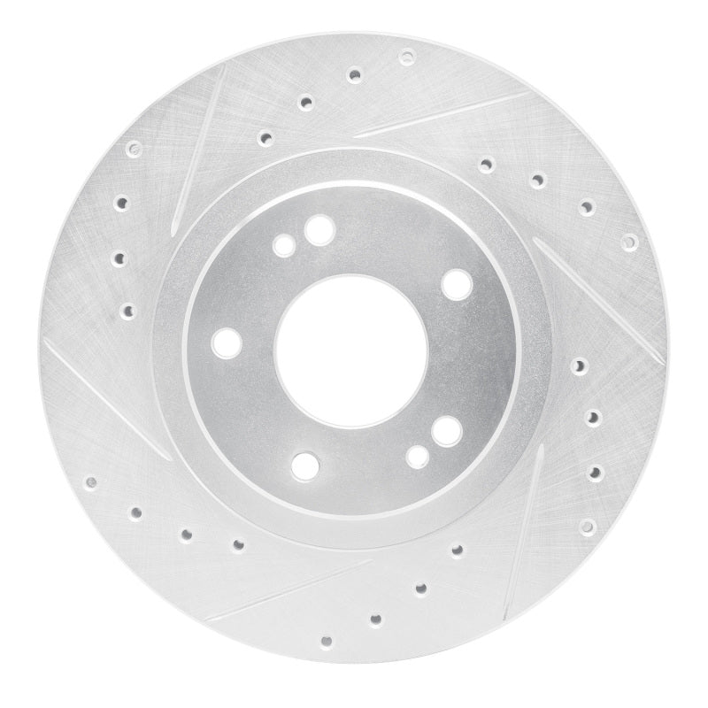 R1 Concepts R1 91-93 Dodge STEALTH Front Left Drilled & Slotted Silver Brake Rotor