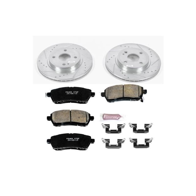 PowerStop Power Stop 11-14 Mazda 2 Front Z23 Evolution Sport Brake Kit