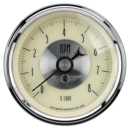 AutoMeter Gauge Fuel Level 2-1/16in. 0 Ohm(e) to 90 Ohm(f) Elec Prestige Antique. Ivory